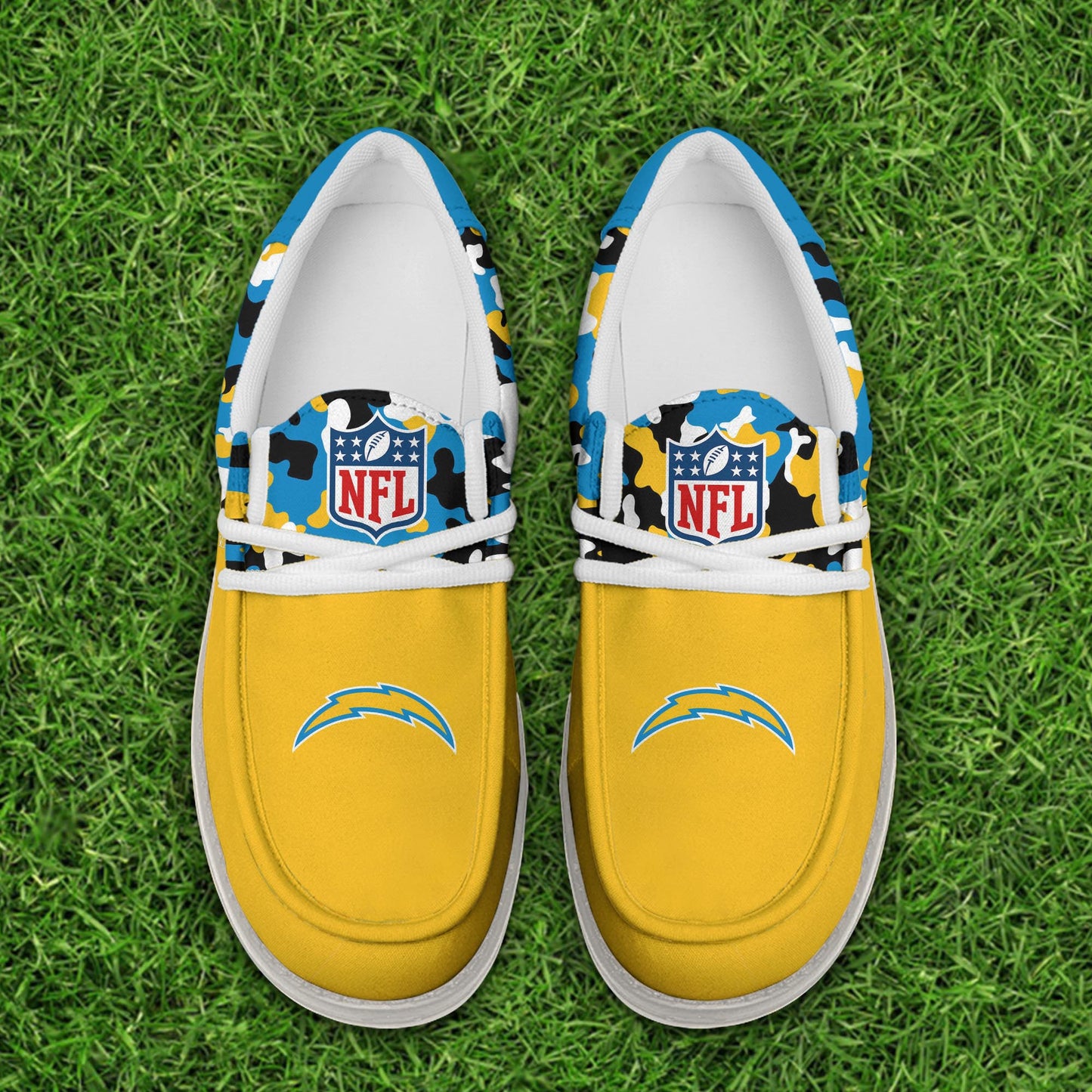NFL x LAC Personalized Canvas Loafer Shoes HLP