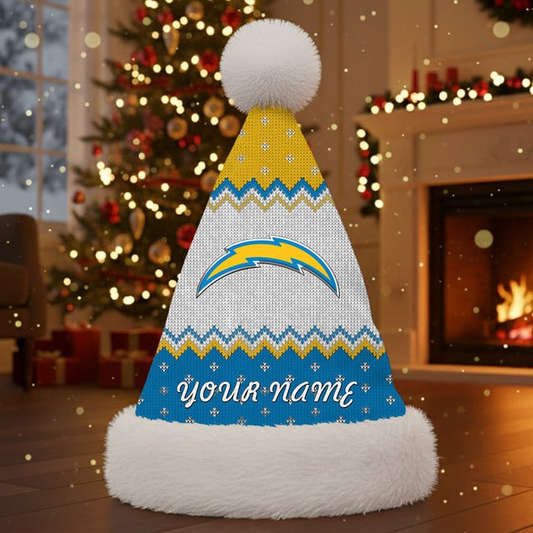 NFL x LAC Personalized Santa Hat Christmas Gift For Fan V1 NAK