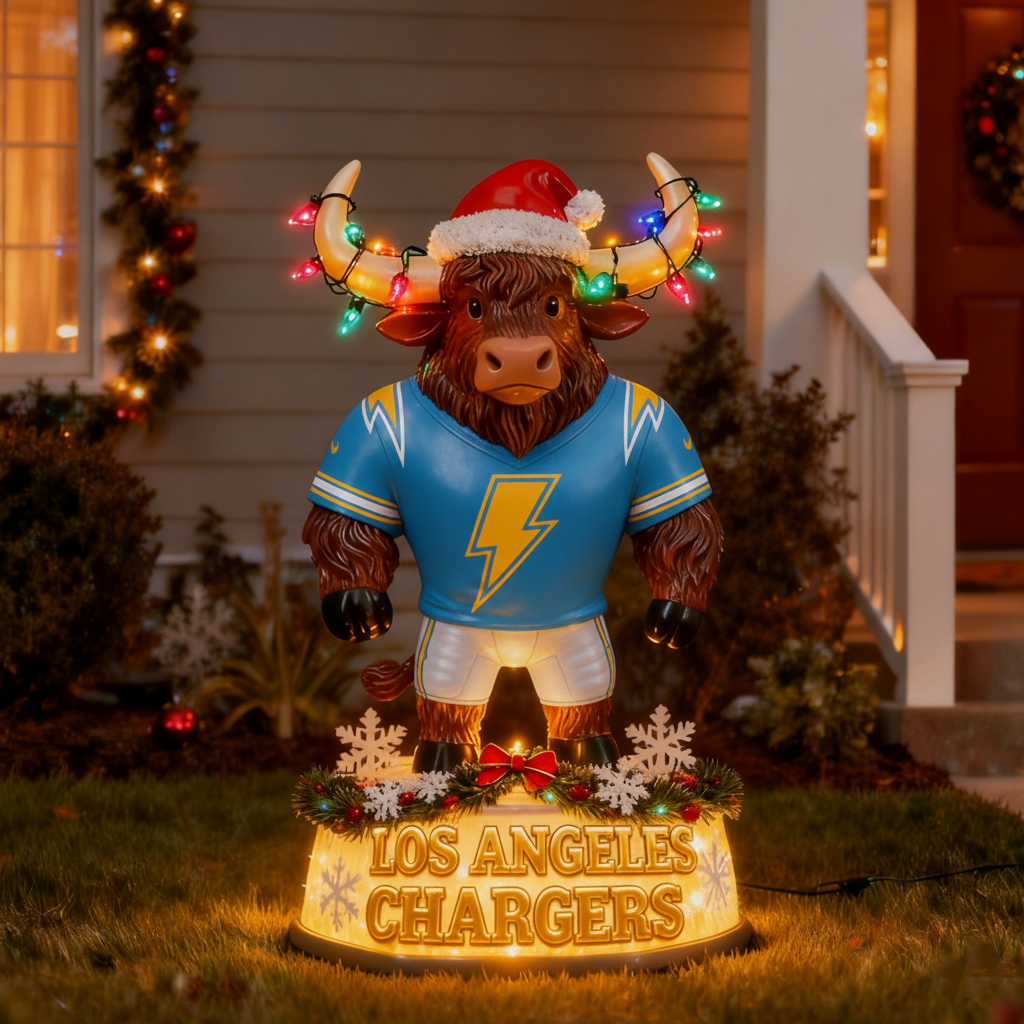 NFL x LAC Spirit Yak Christmas LED Statue V1 NAK