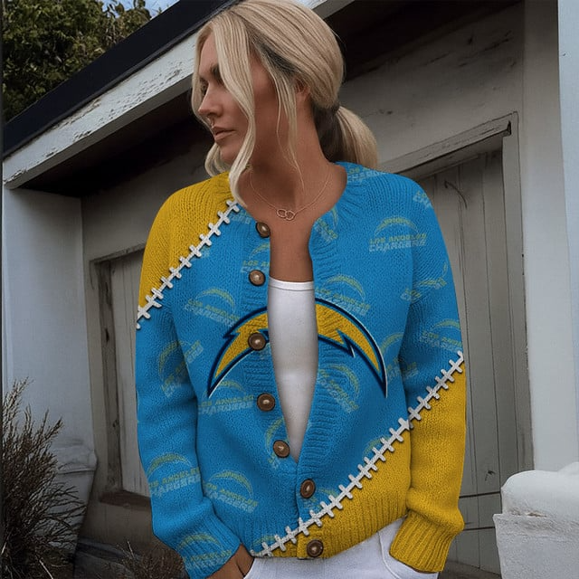 NFL x LAC Women cardigan sweater V1 NAK TXP