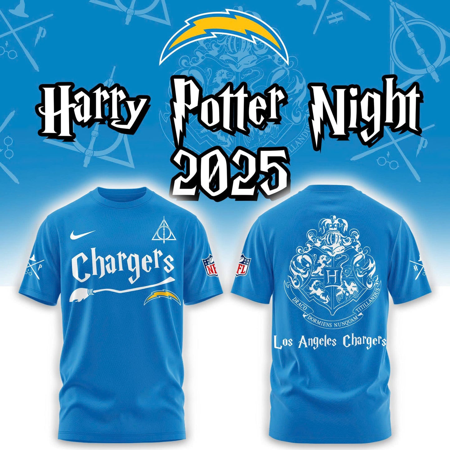NFL x LAC x Harry Potter 3D Shirt HLP 251025