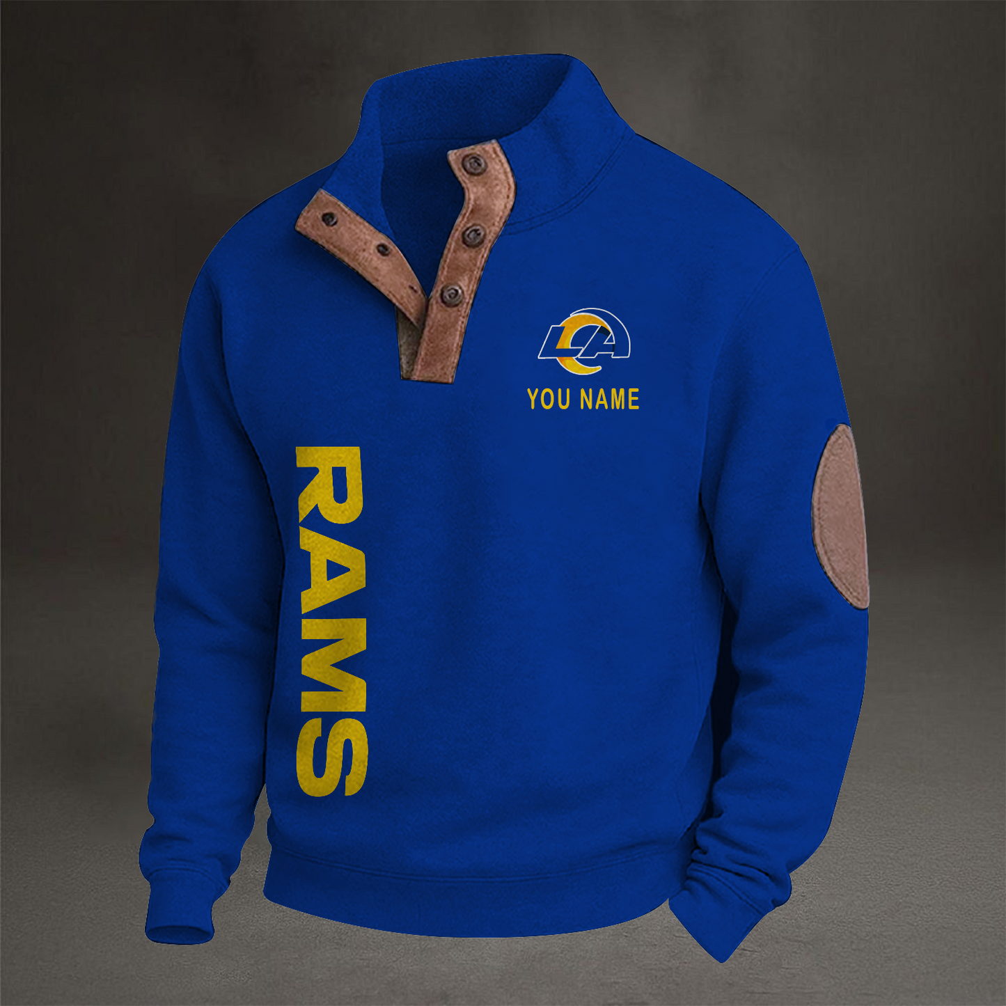 NFL x LAR Casual Rugby Print Sweatshirt V1 NAK THUONGNH