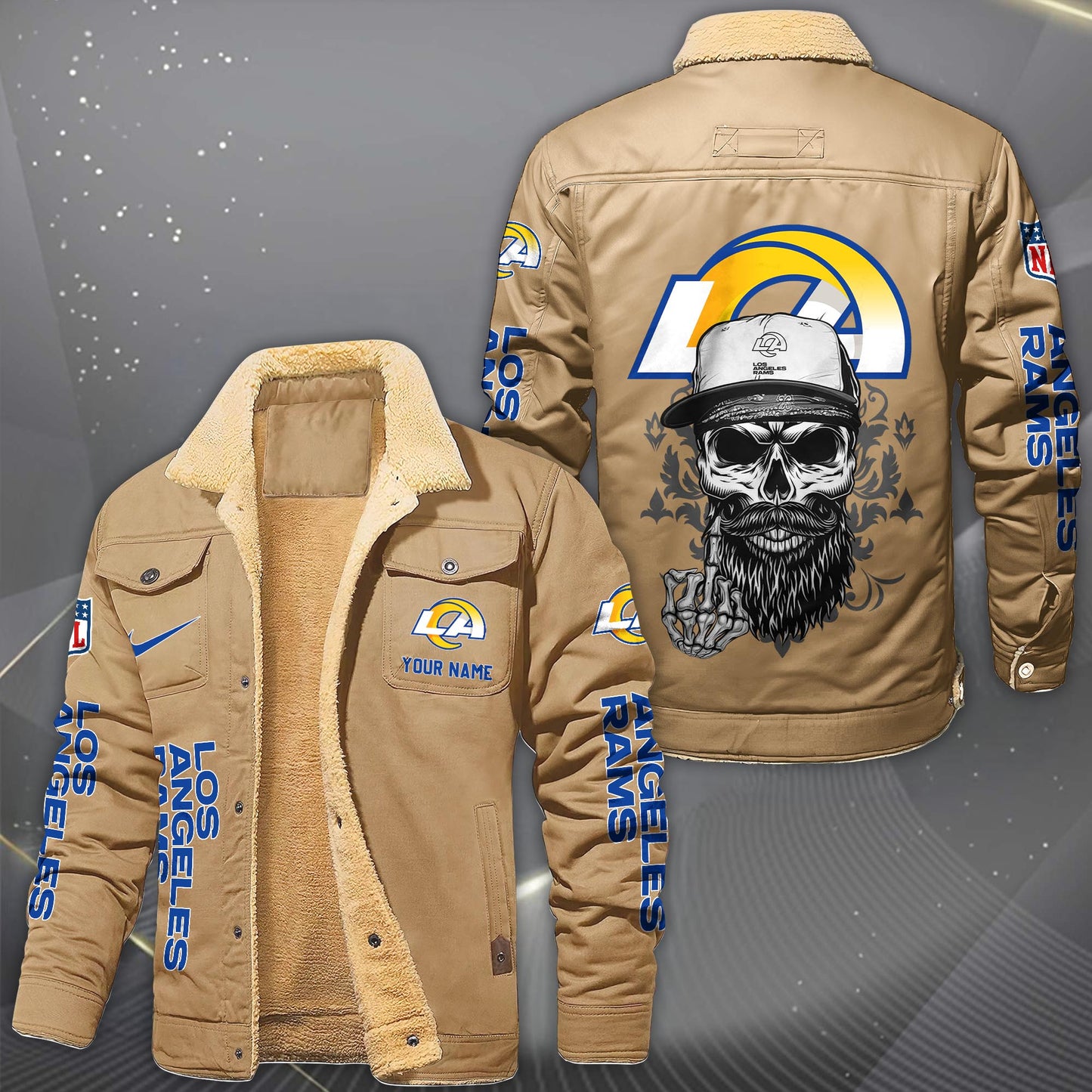 NFL x LAR Fleece Lined Cargo Jacket HLP