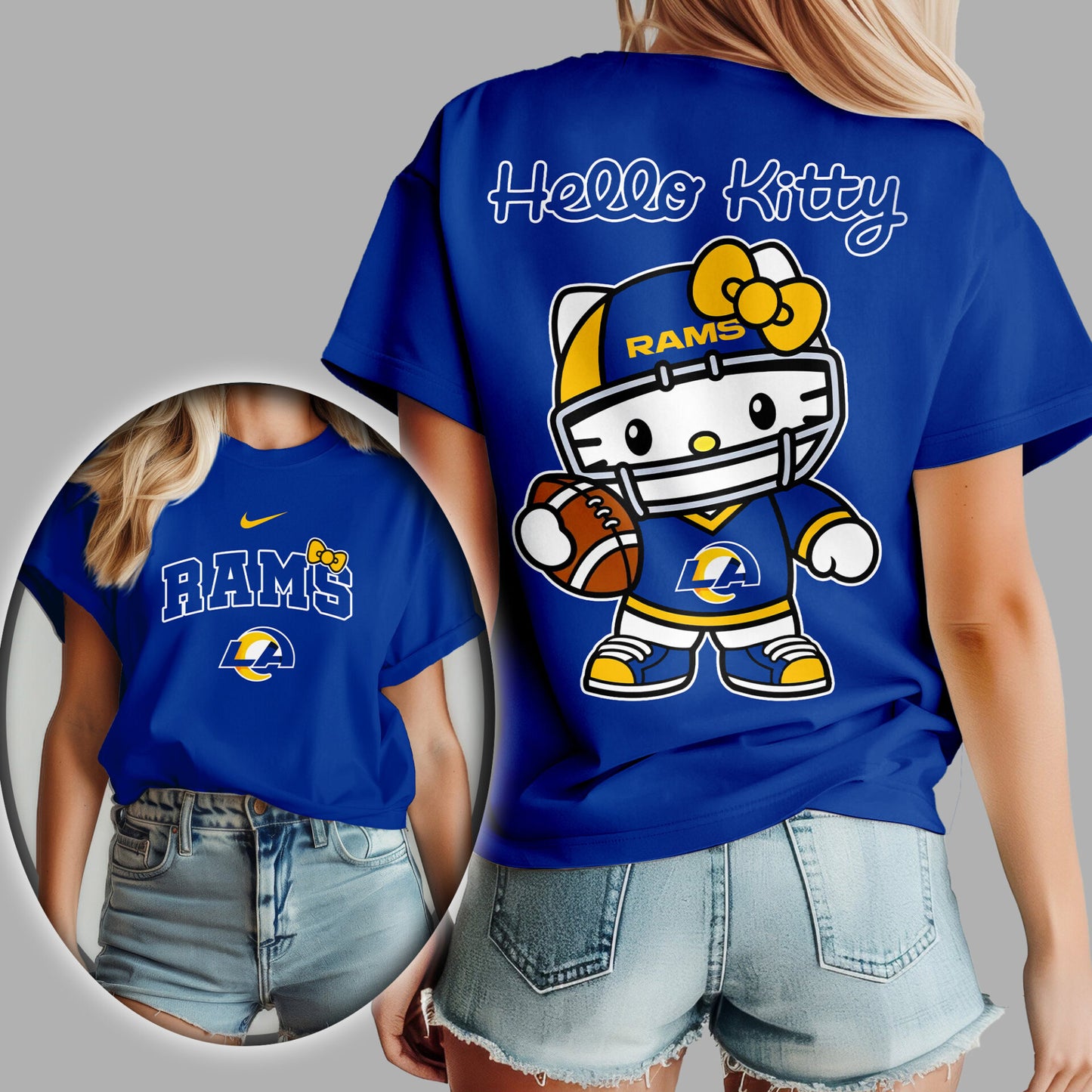 NFL x LAR Hello Kitty Premium 3D Shirt HLP