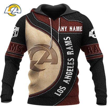NFL x LAR Leather Pride Personalized Hoodie HLP
