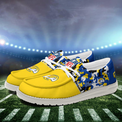 NFL x LAR Personalized Canvas Loafer Shoes HLP