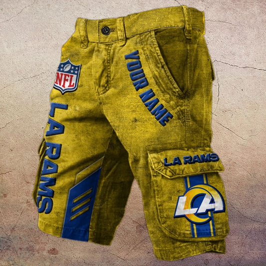 NFL x LAR Personalized Cargo Shorts V1 NAK