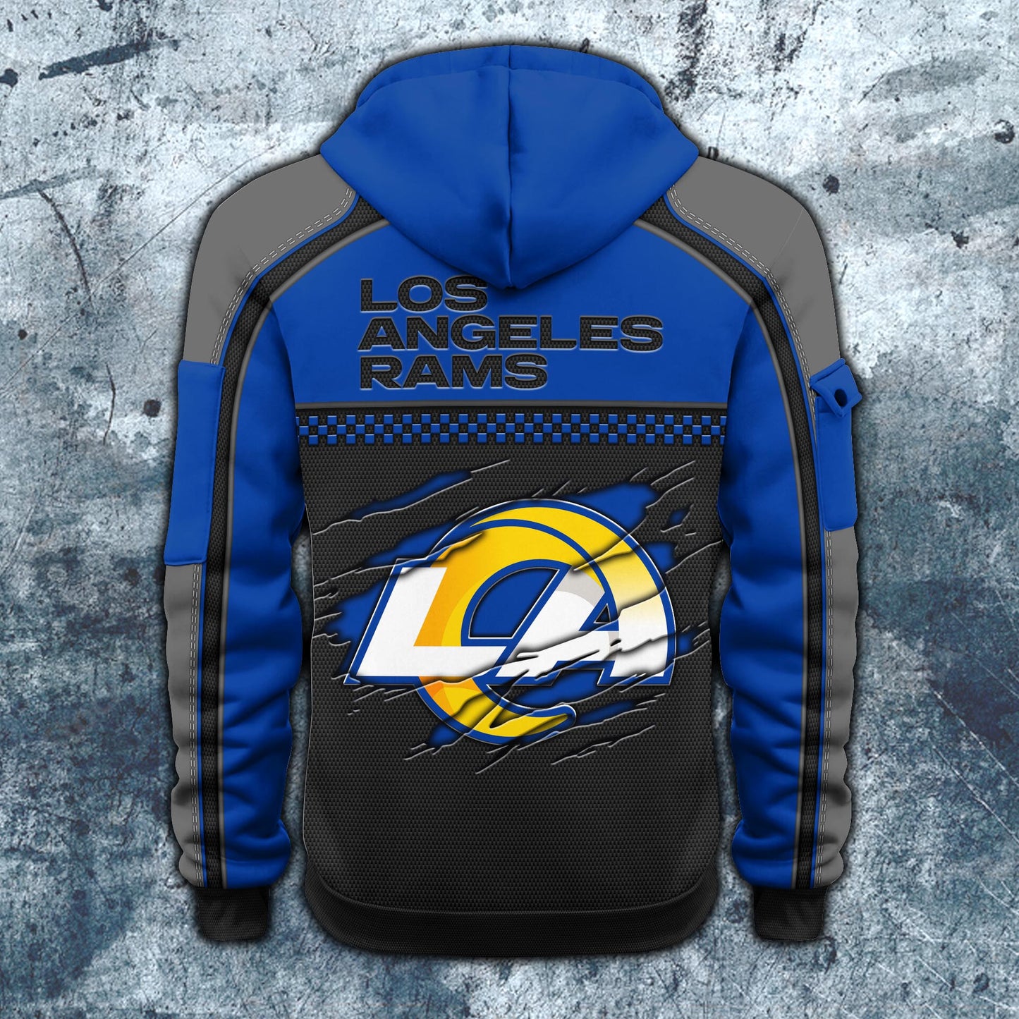 NFL x LAR Personalized Half-zip Hoodie HLP HLPHUONG