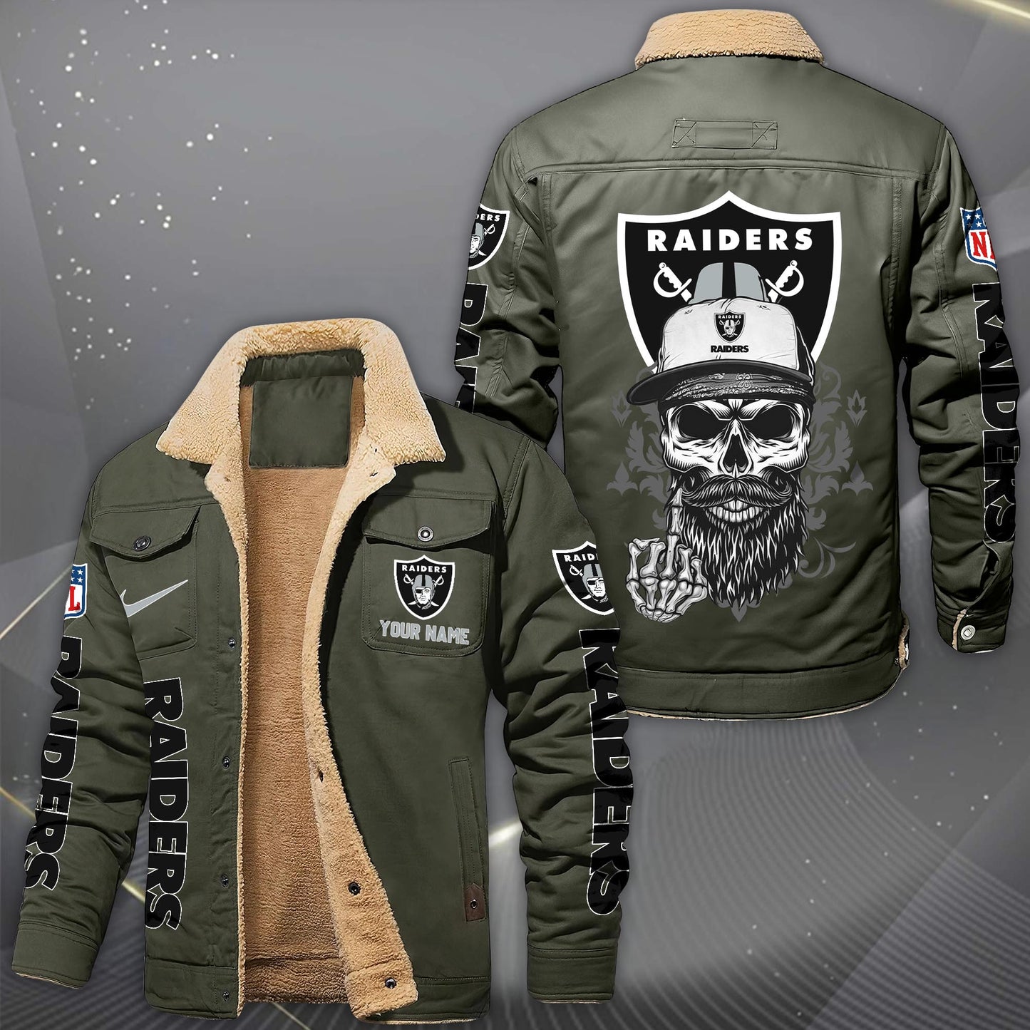 NFL x LV Fleece Lined Cargo Jacket HLP