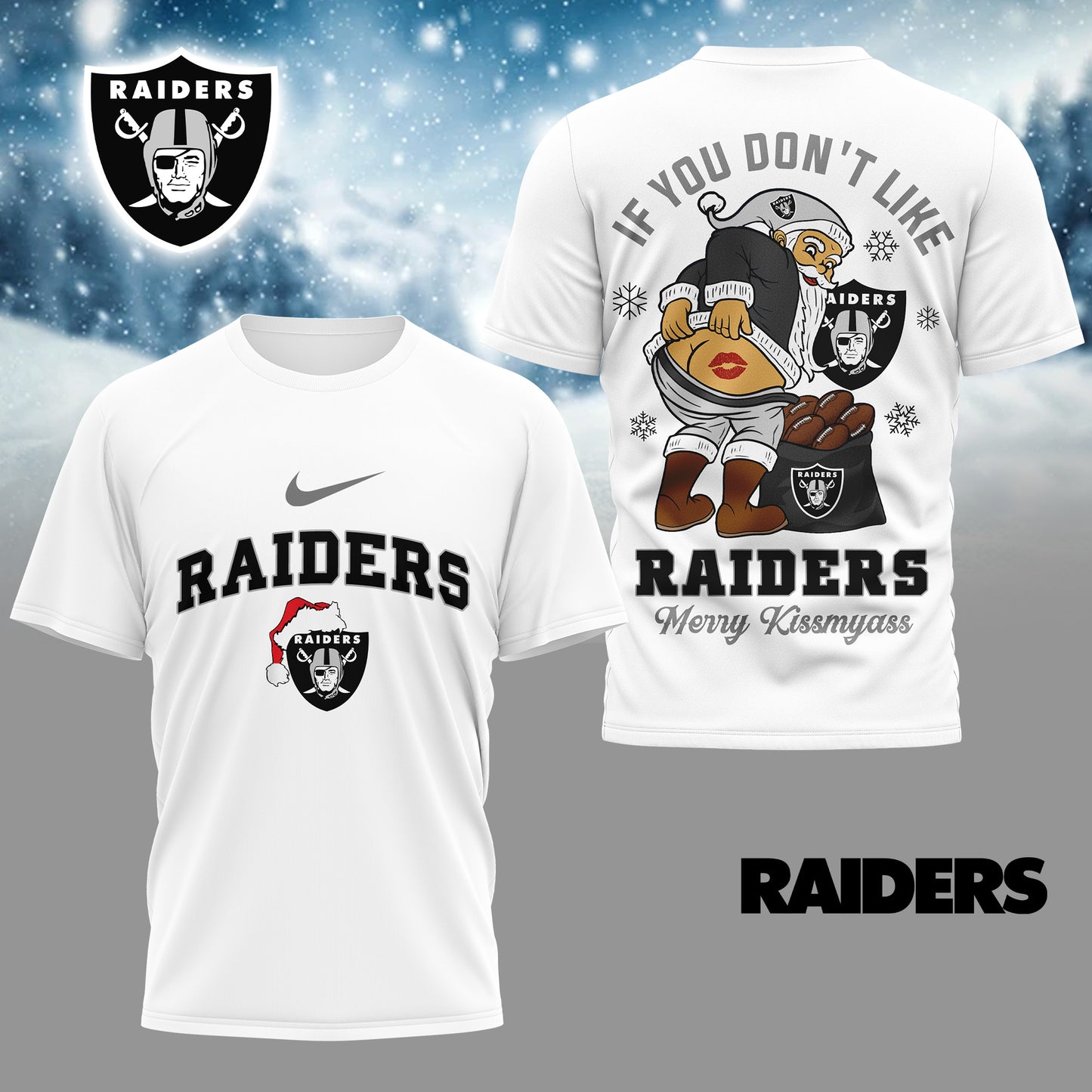 NFL x LV Funny Xmas 3D Shirt HLP