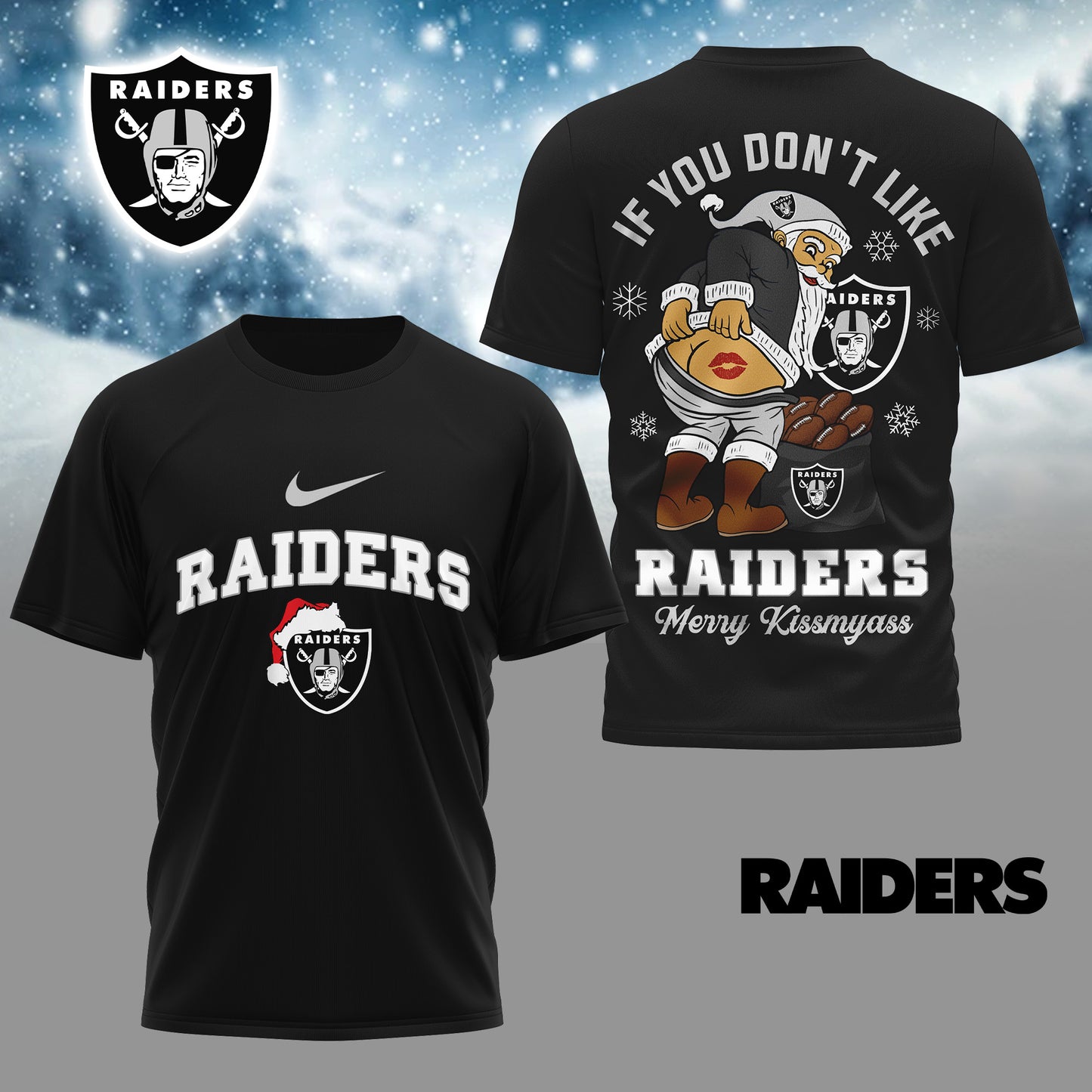 NFL x LV Funny Xmas 3D Shirt HLP