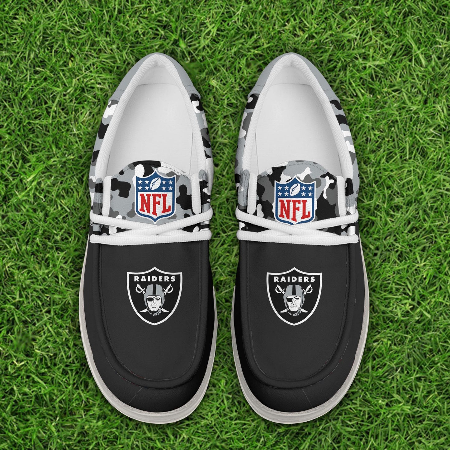 NFL x LV Personalized Canvas Loafer Shoes HLP