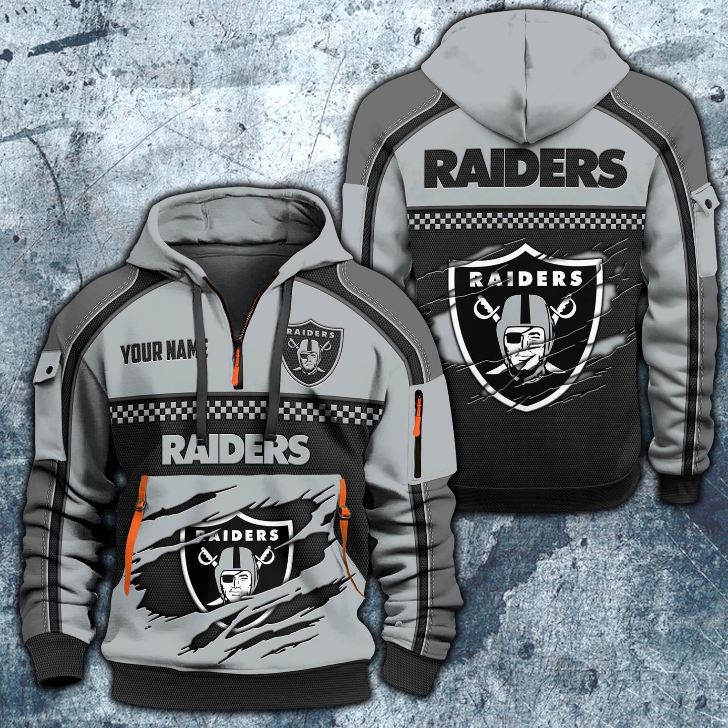 NFL x LV Personalized Half-zip Hoodie HLP HLPHUONG