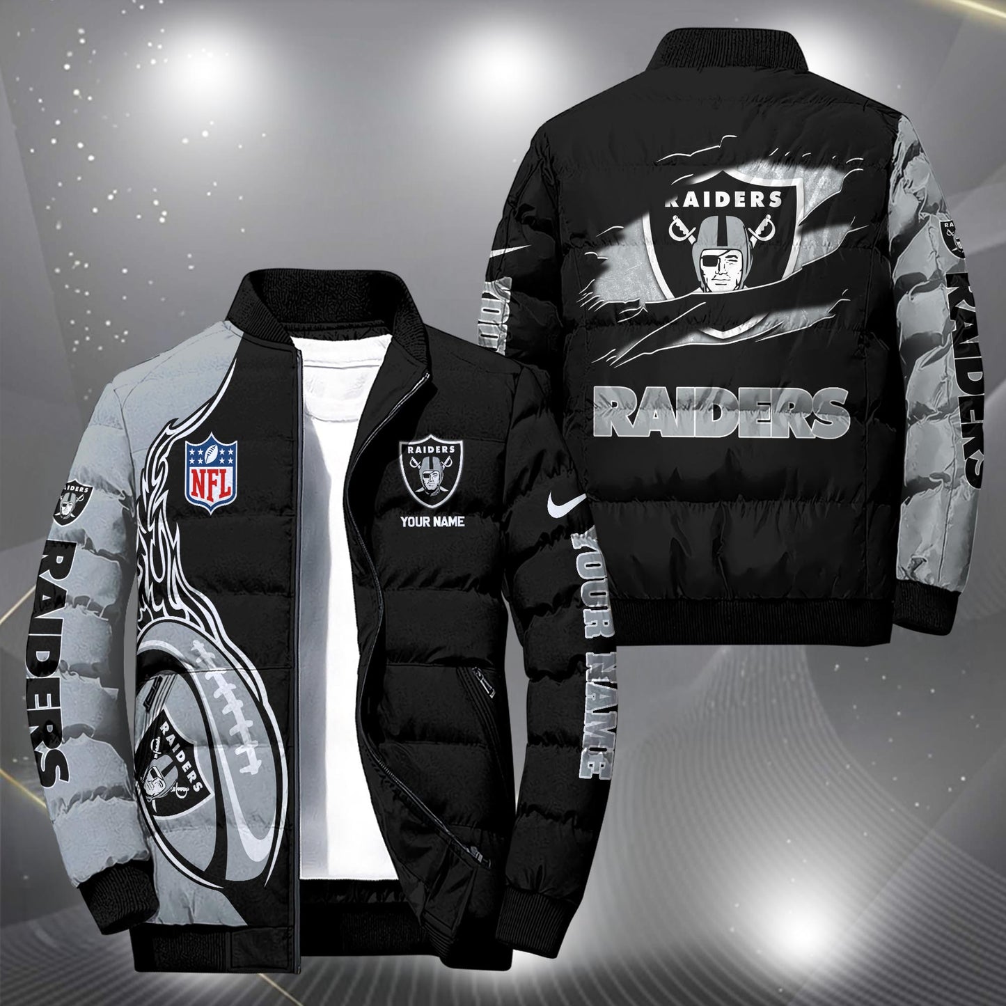NFL x LV Personalized Puffer Jacket HLP