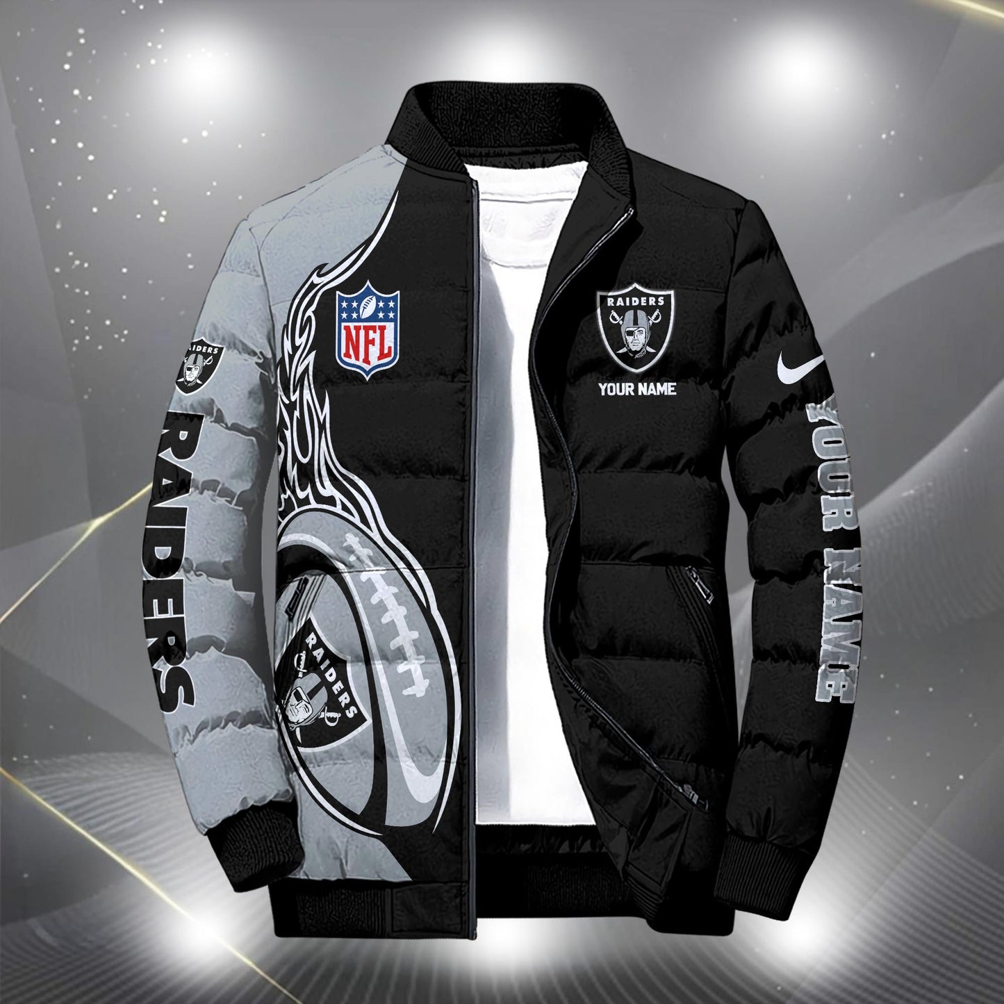 NFL x LV Personalized Puffer Jacket HLP