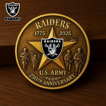 NFL X LV Premium U.S Army Anniversary Coin HLP