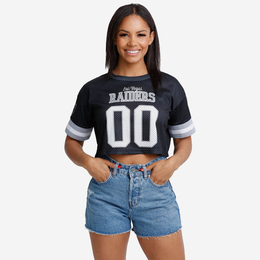 NFL x LV Womens Gameday Custom Number Mesh Crop Top HLP