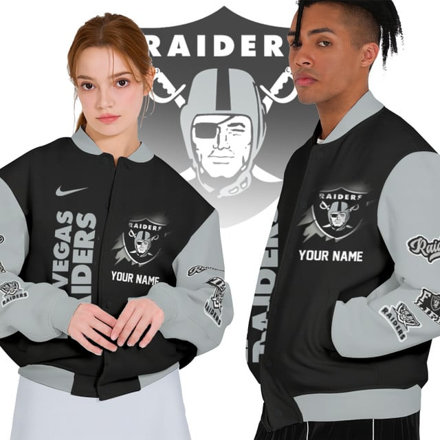 NFL x LVR Personalized Custom Baseball Jacket V1 NAK