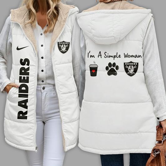 NFL x LVR Premium NFL Simple Girl Quilted Vest V1 NAK
