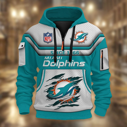 NFL x MD Multicolor Zip Hoodie Shirt DDT CTND