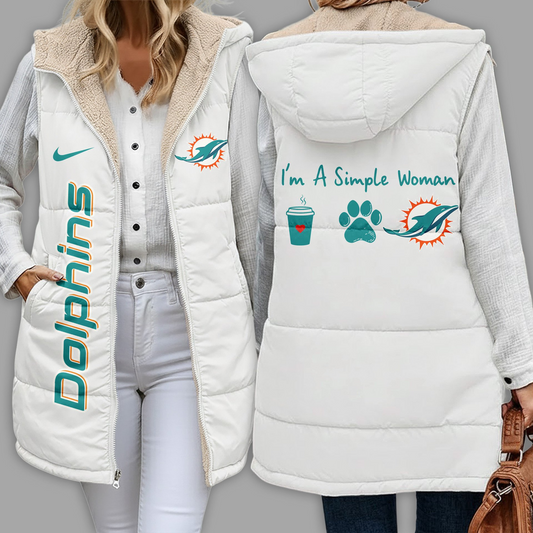 NFL x MD Premium NFL Simple Girl Quilted Vest V1 NAK