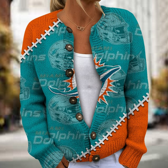 NFL x MD Women cardigan sweater V1 NAK TXP
