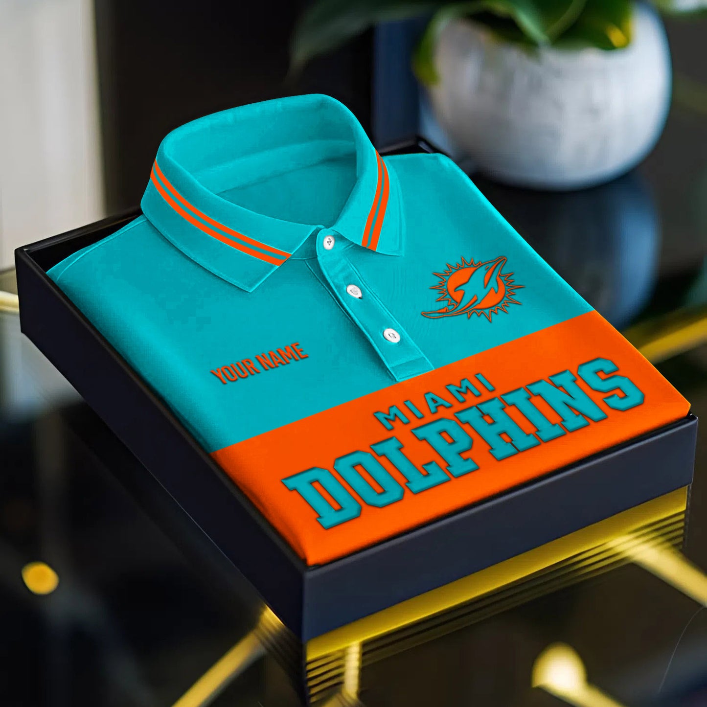 NFL x MIA Full Team 3D Printed Classic Polo Shirt V1 NAK NHM