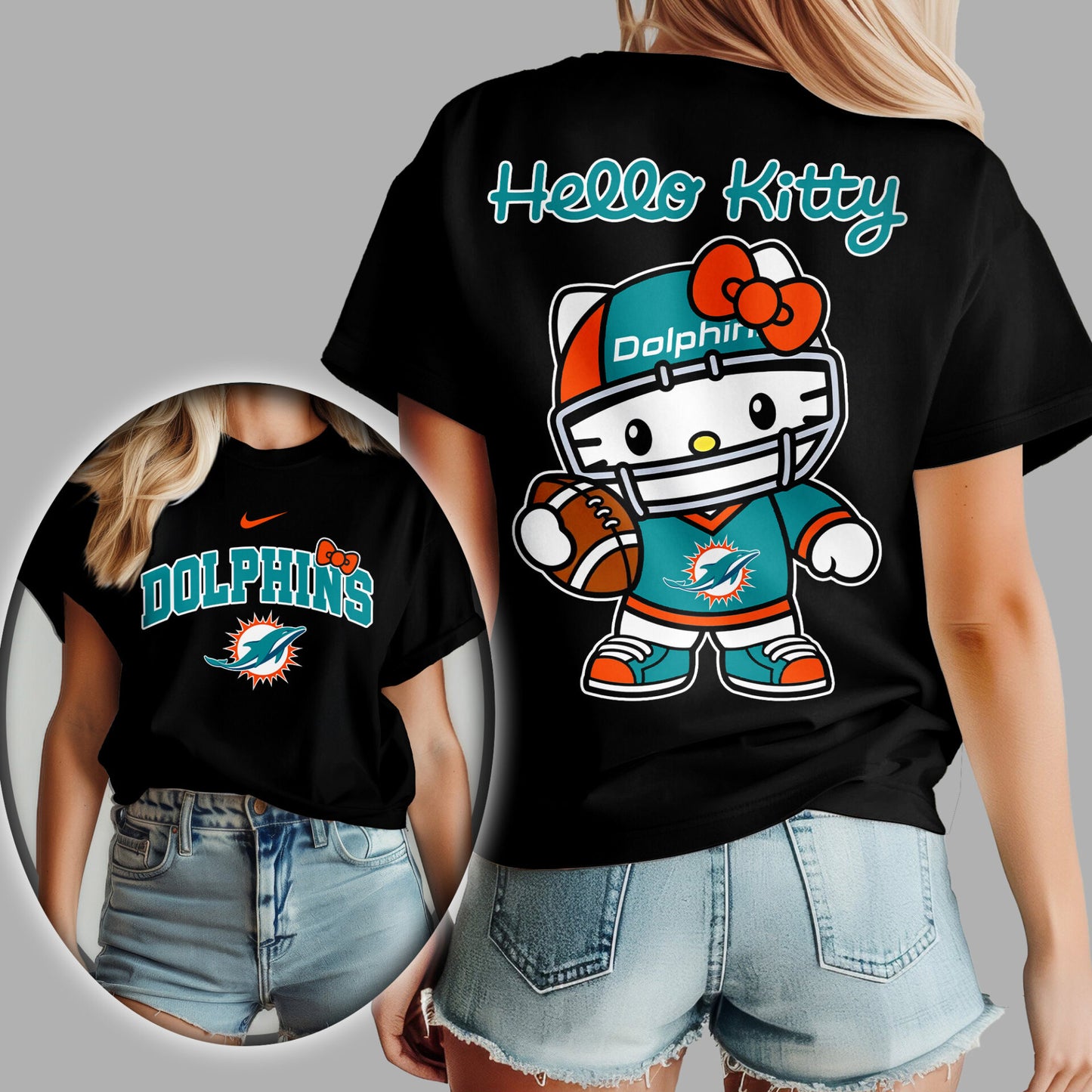 NFL x MIA Hello Kitty Premium 3D Shirt HLP