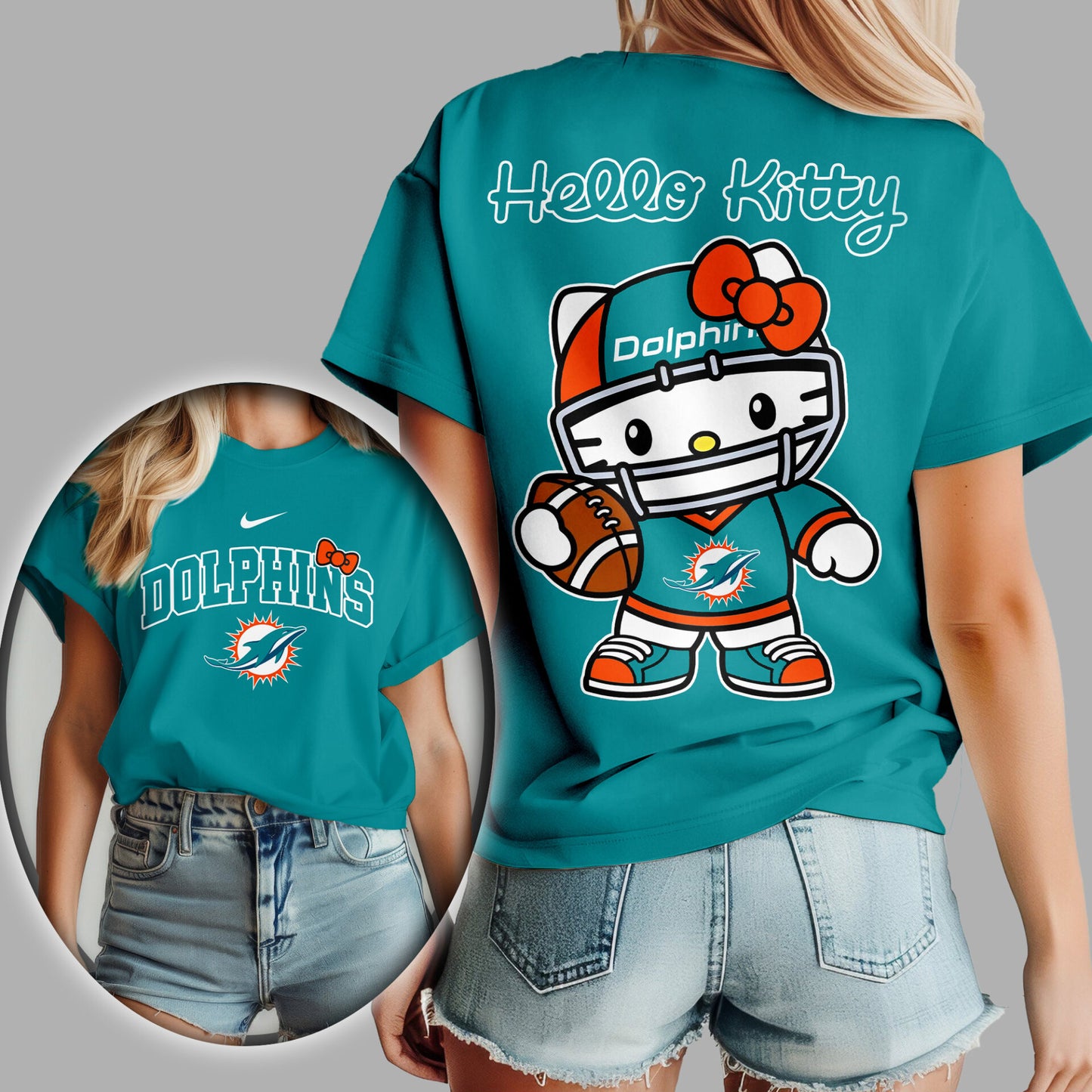 NFL x MIA Hello Kitty Premium 3D Shirt HLP
