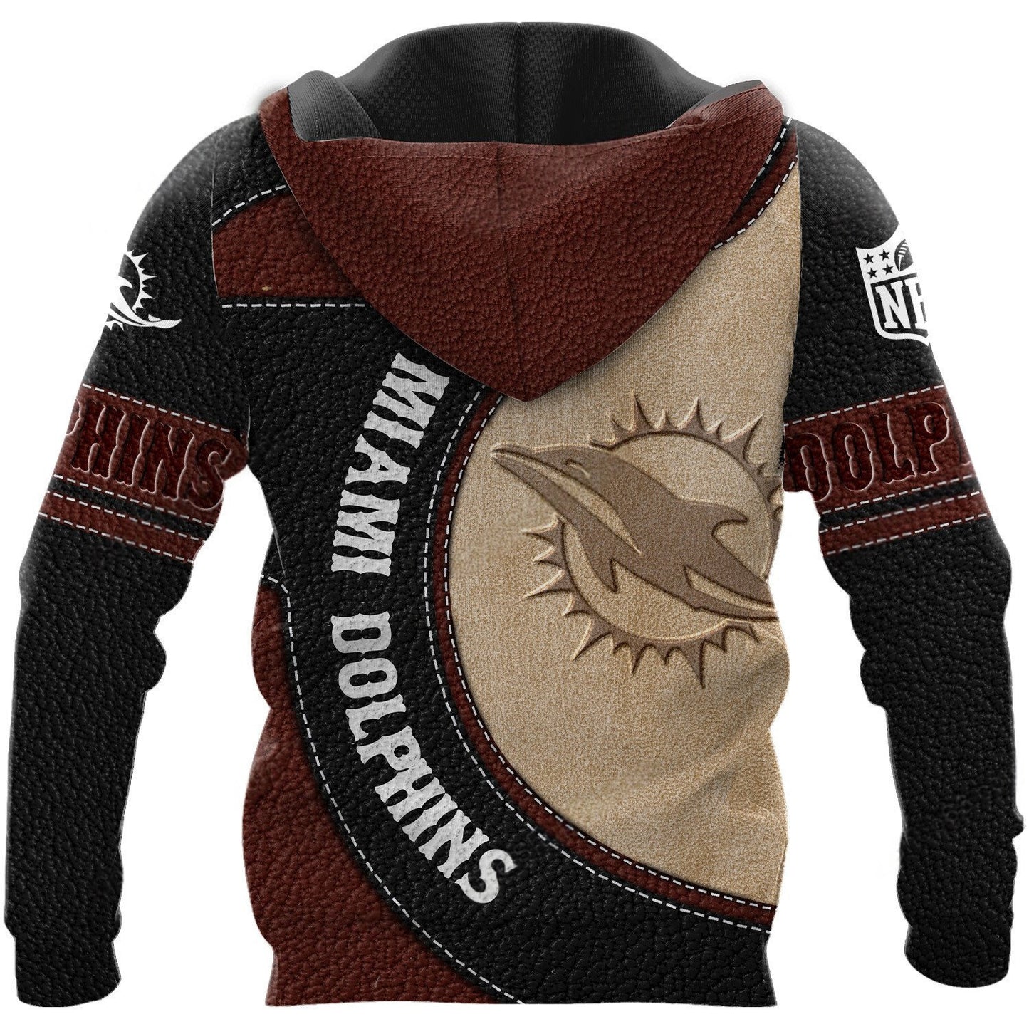 NFL x MIA Leather Pride Personalized Hoodie HLP