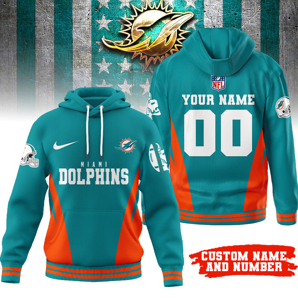 NFL x MIA Personalized Hoodie HLP