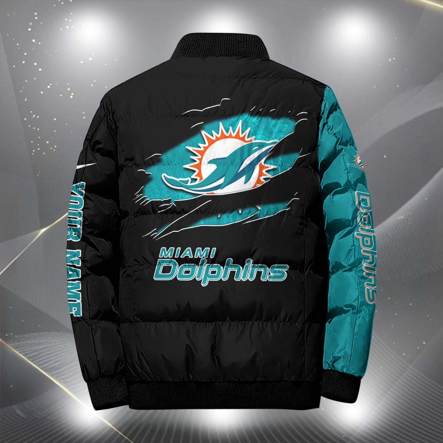 NFL x MIA Personalized Puffer Jacket HLP