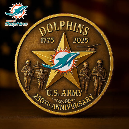 NFL X MIA Premium U.S Army Anniversary Coin HLP