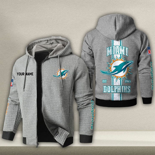 NFL x MIA Waffle Zip Hoodie HLP