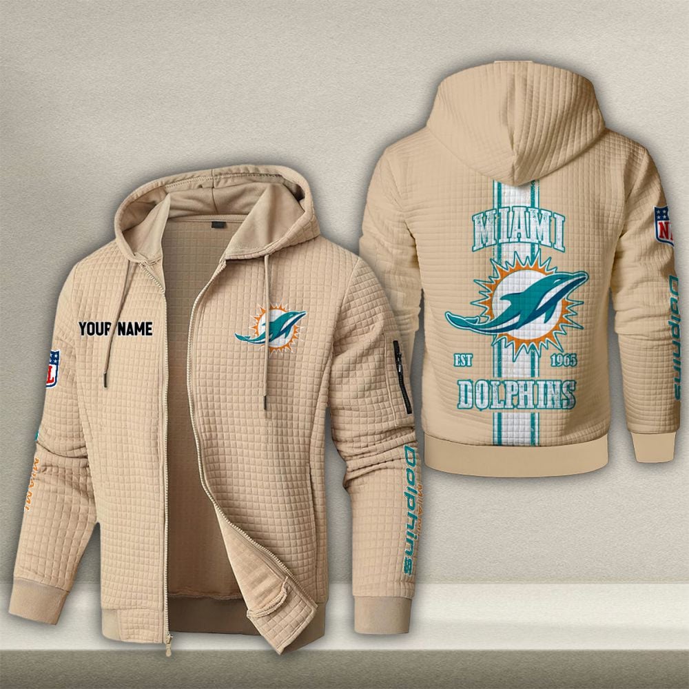 NFL x MIA Waffle Zip Hoodie HLP