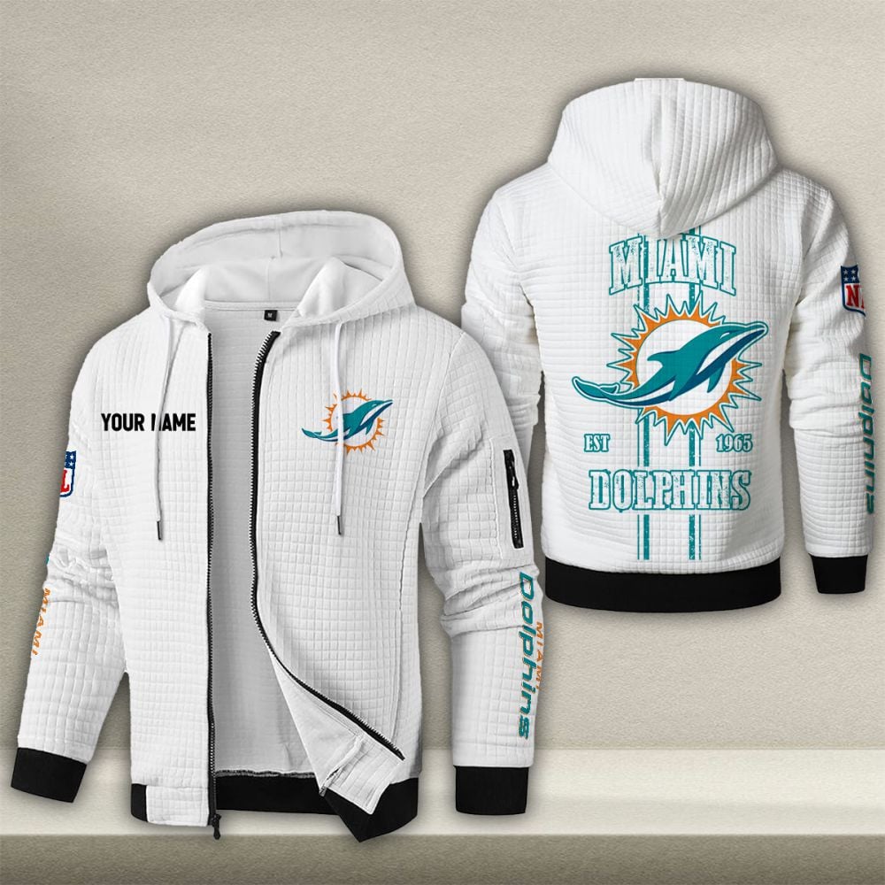 NFL x MIA Waffle Zip Hoodie HLP