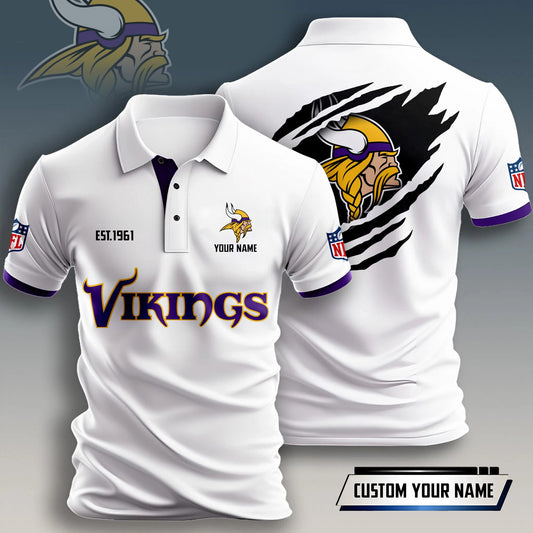 NFL x MIN Est Personalized Polo Shirt HLP