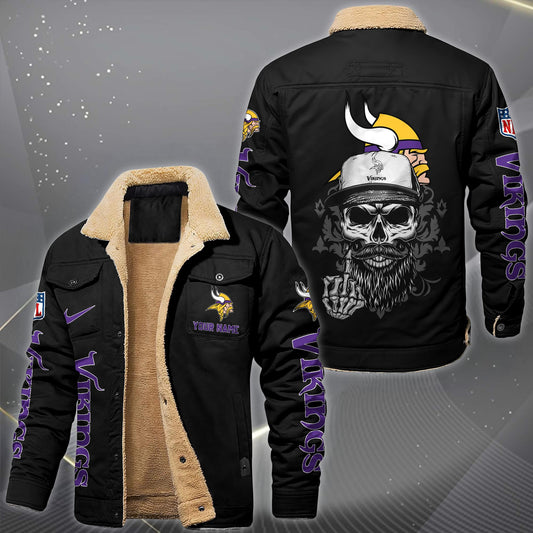 NFL x MIN Fleece Lined Cargo Jacket HLP