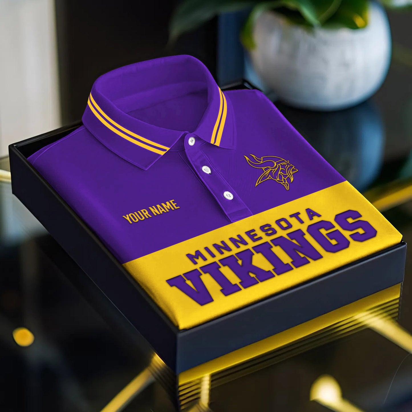 NFL x MIN Full Team 3D Printed Classic Polo Shirt V1 NAK NHM