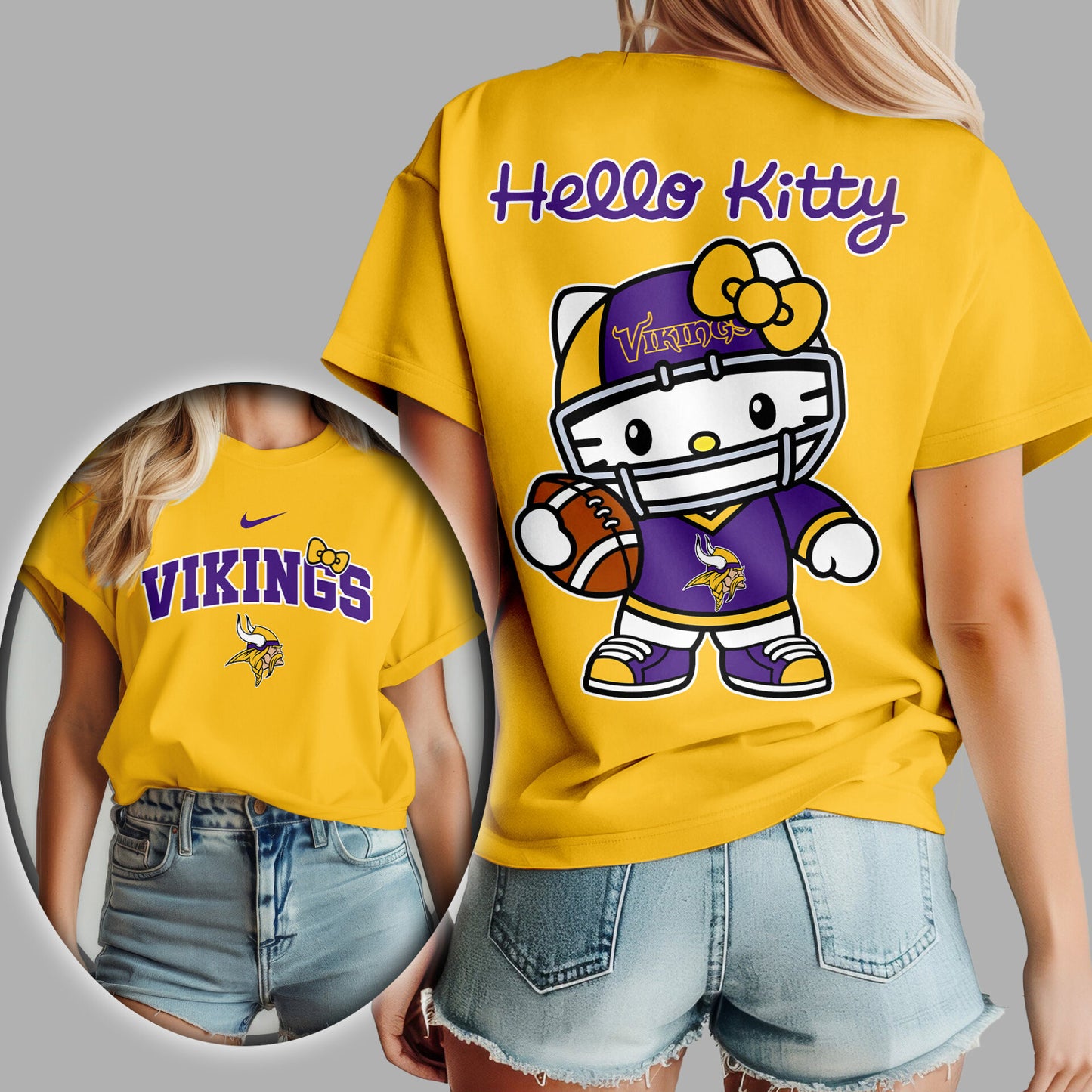 NFL x MIN Hello Kitty Premium 3D Shirt HLP