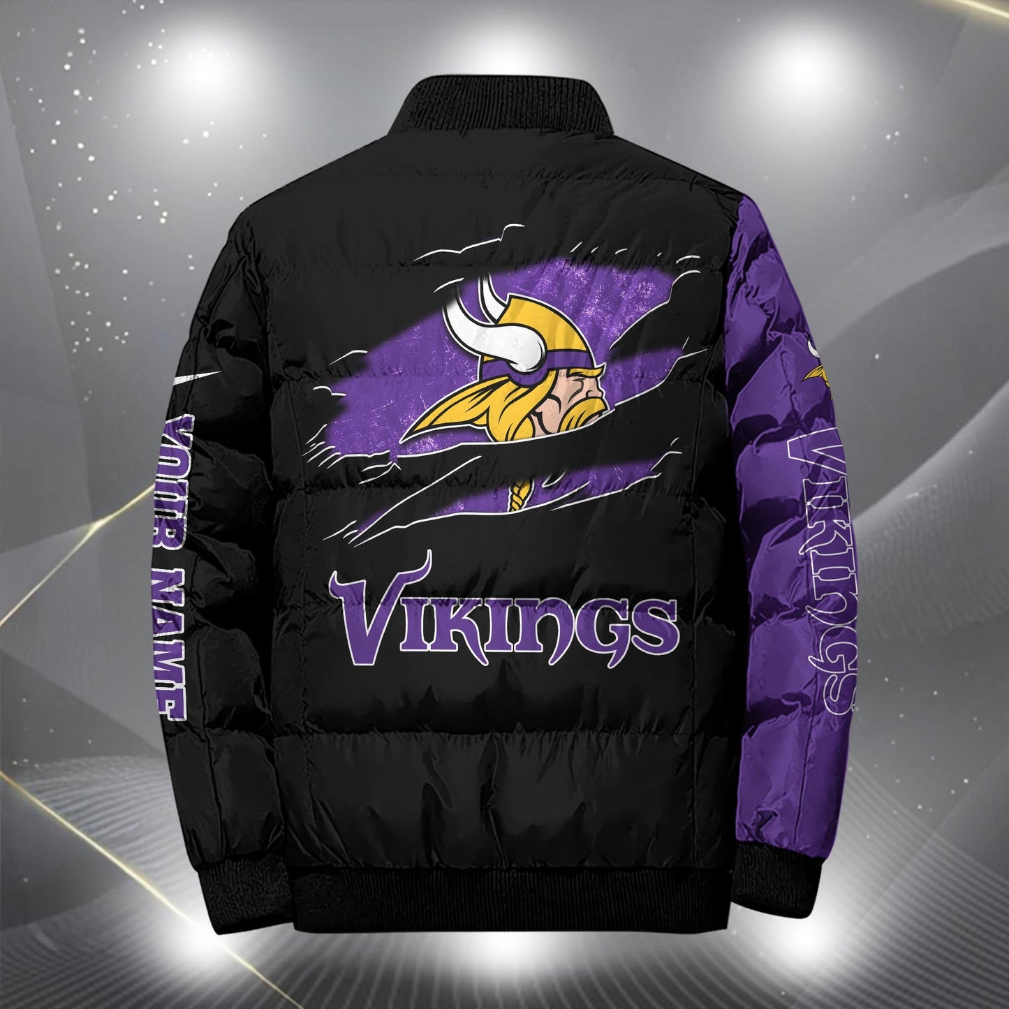 NFL x MIN Personalized Puffer Jacket HLP