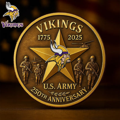 NFL X MIN Premium U.S Army Anniversary Coin HLP