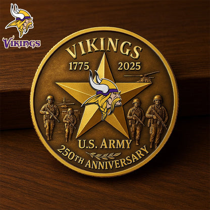 NFL X MIN Premium U.S Army Anniversary Coin HLP