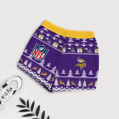 NFL x MIN Touchdown Holiday Sweatshirt & Shorts Set HLP 251025
