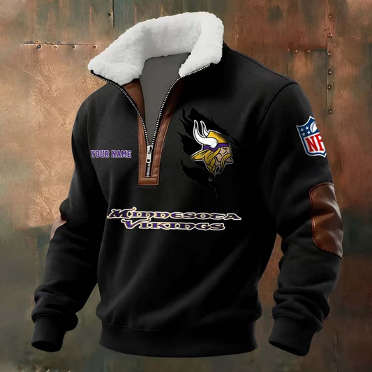 NFL x MV Fur Collar Sweatshirt V1 NAK
