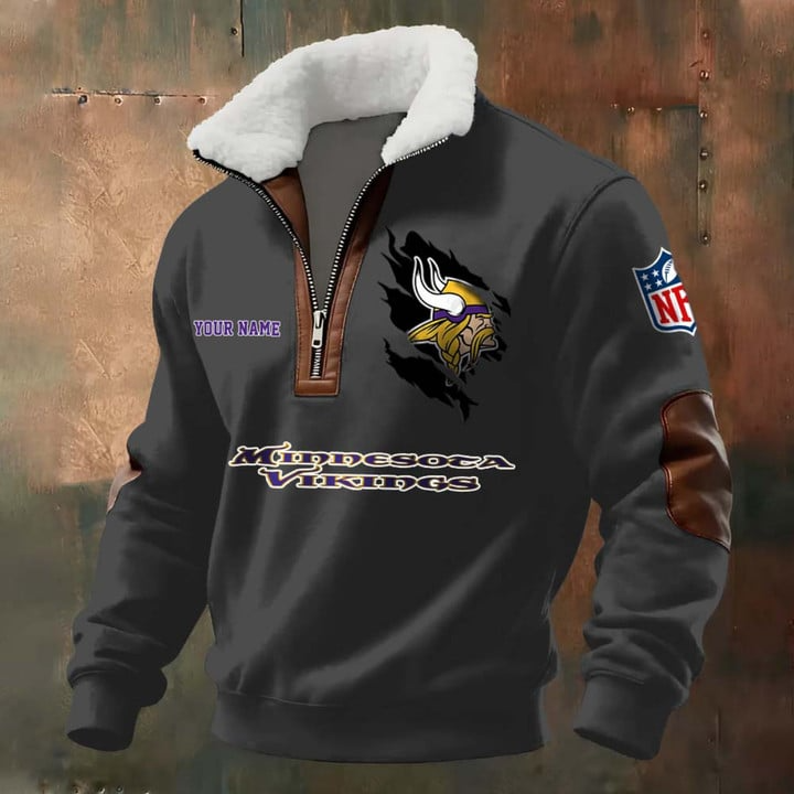 NFL x MV Fur Collar Sweatshirt V1 NAK