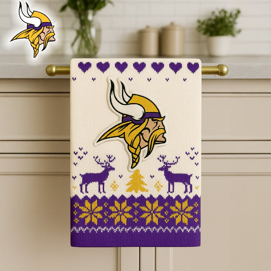 NFL x MV Premium NFL Christmas Kitchen Towel V1 NAK