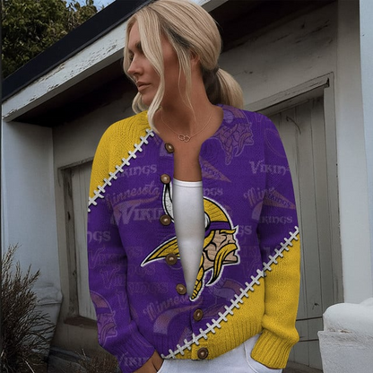 NFL x MV Women cardigan sweater V1 NAK TXP