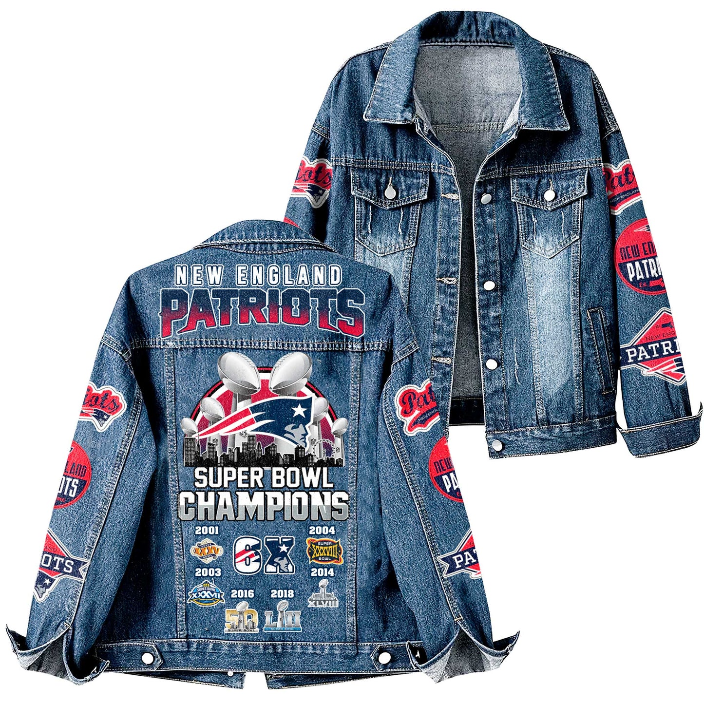NFL x NE Champions  Denim Jacket HLP
