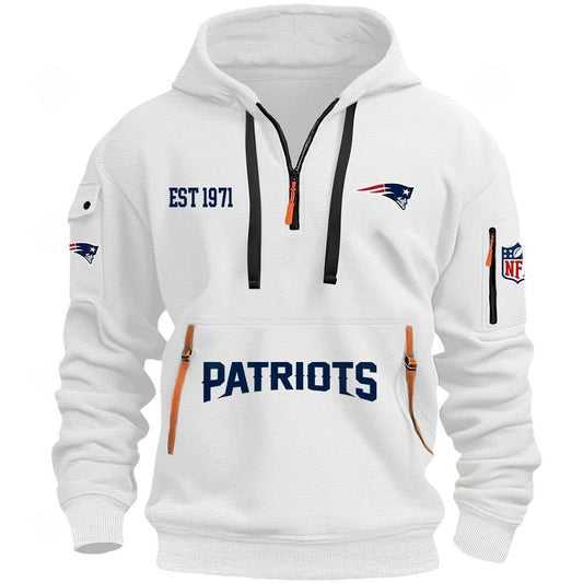NFL x NE EST 1971 HOODIE HALF ZIPPER HLP